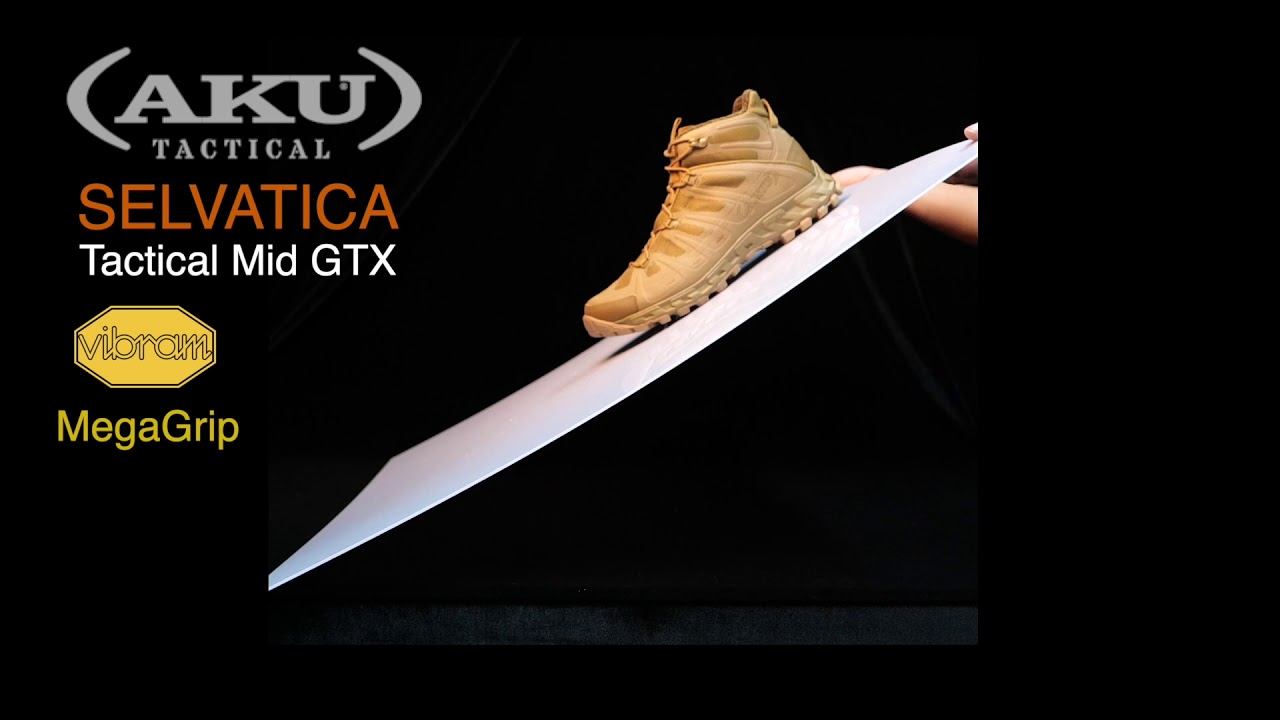 AKU Selvatica Tactical Mid GTX boots - Mega grip sole demonstration