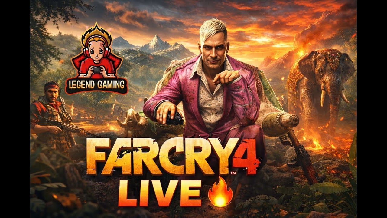 Far Cry 4 Live 🔥 Legend Gaming Goes Full Chaos! #part2