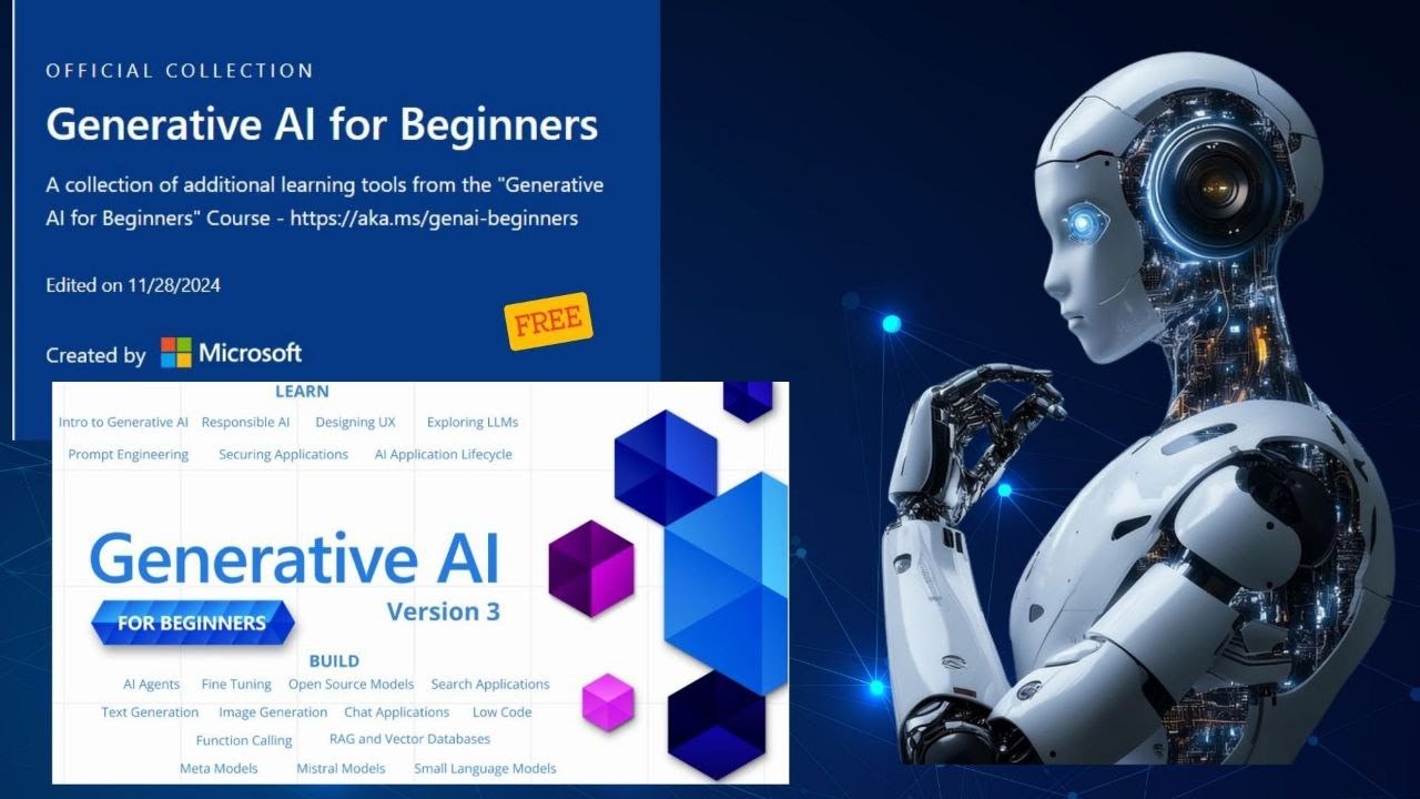Generative AI Course for Beginners Created by MICROSOFT | FREE |