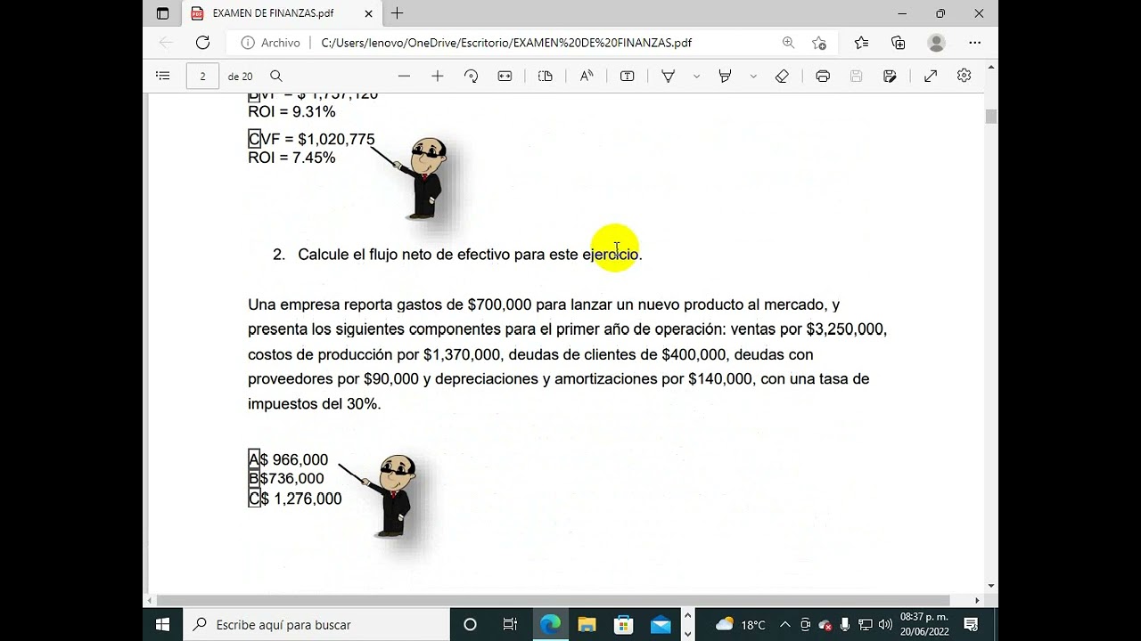 EGEL PLUS ADMINISTRACIÓN: EXAMEN DE FINANZAS