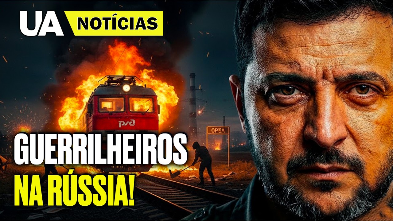 Locomotiva é incendiada na cidade russa de Orel; ataques noturnos atingem Odesa e Zaporíjia
