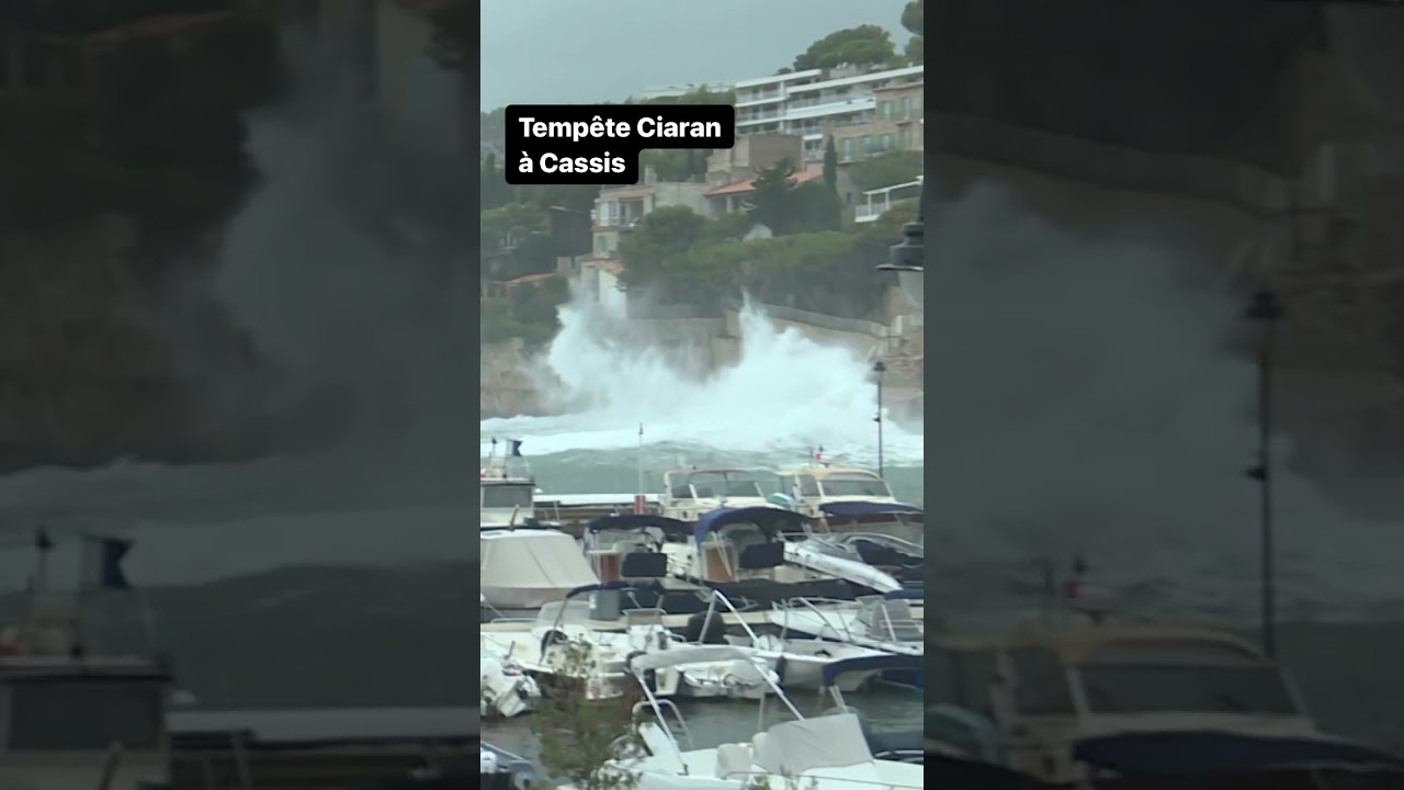 Temp&ecirc;te Ciaran &agrave; Cassis