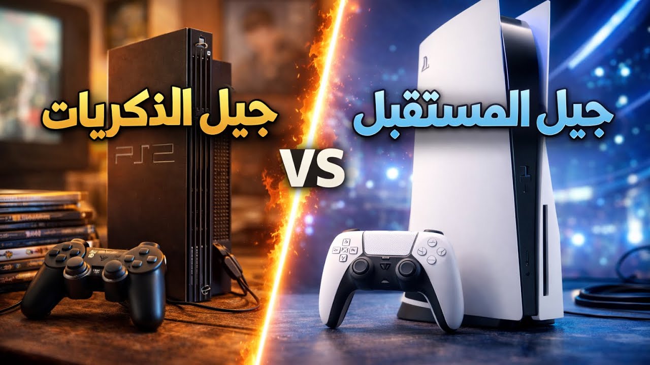 ‏PS2 vs PS5 | مش مقارنة أجهزة… دي مقارنة أجيال كاملة 🎮🔥