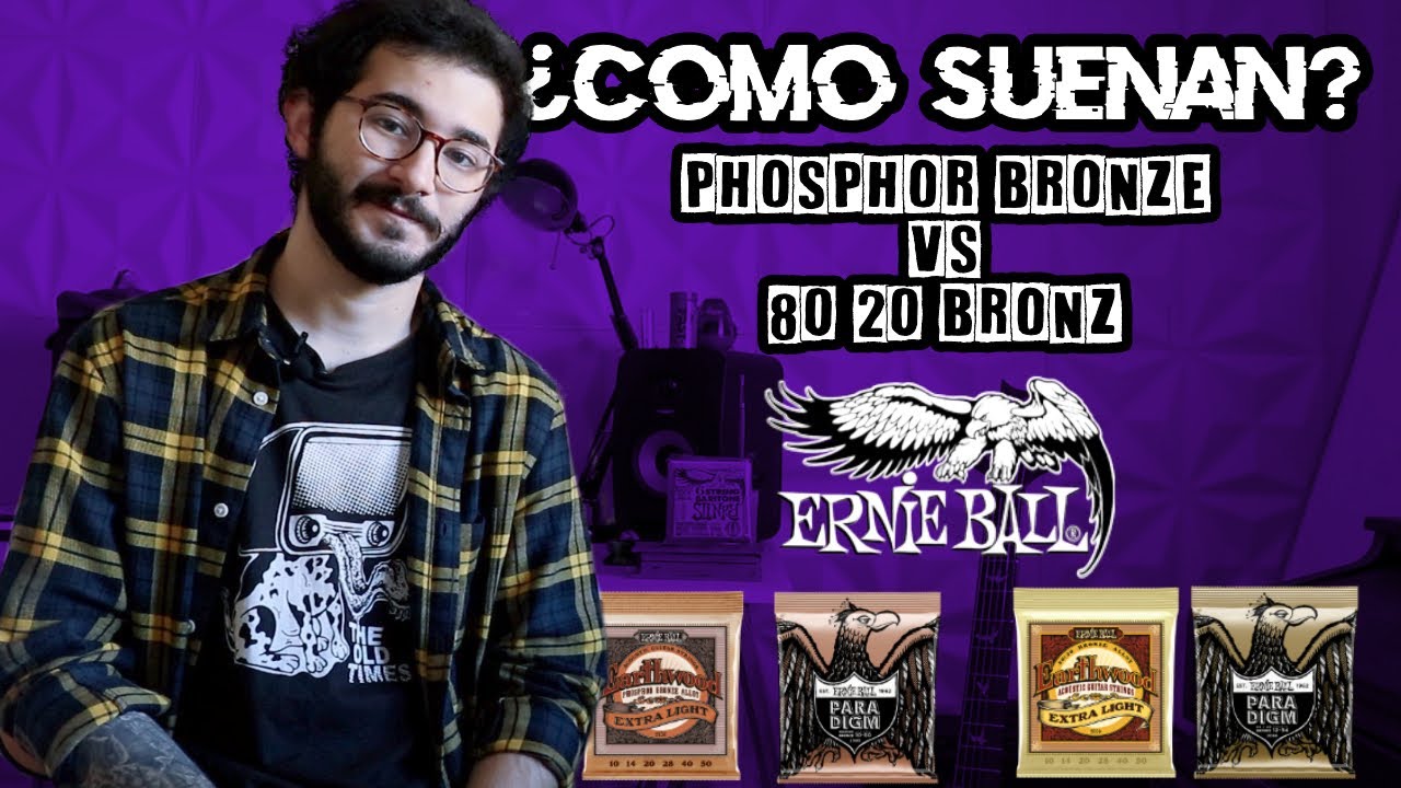 Comparativa ERNIE BALL: 80/20 vs Phosphor ¿CUÁL SUENA MEJOR?