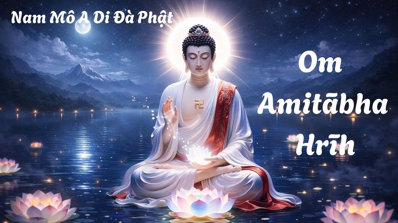 432Hz Mantra A Di Đà ✨ Om Amitābha Hrīh | 10 Phút Nghe Tâm An Lạ Thường