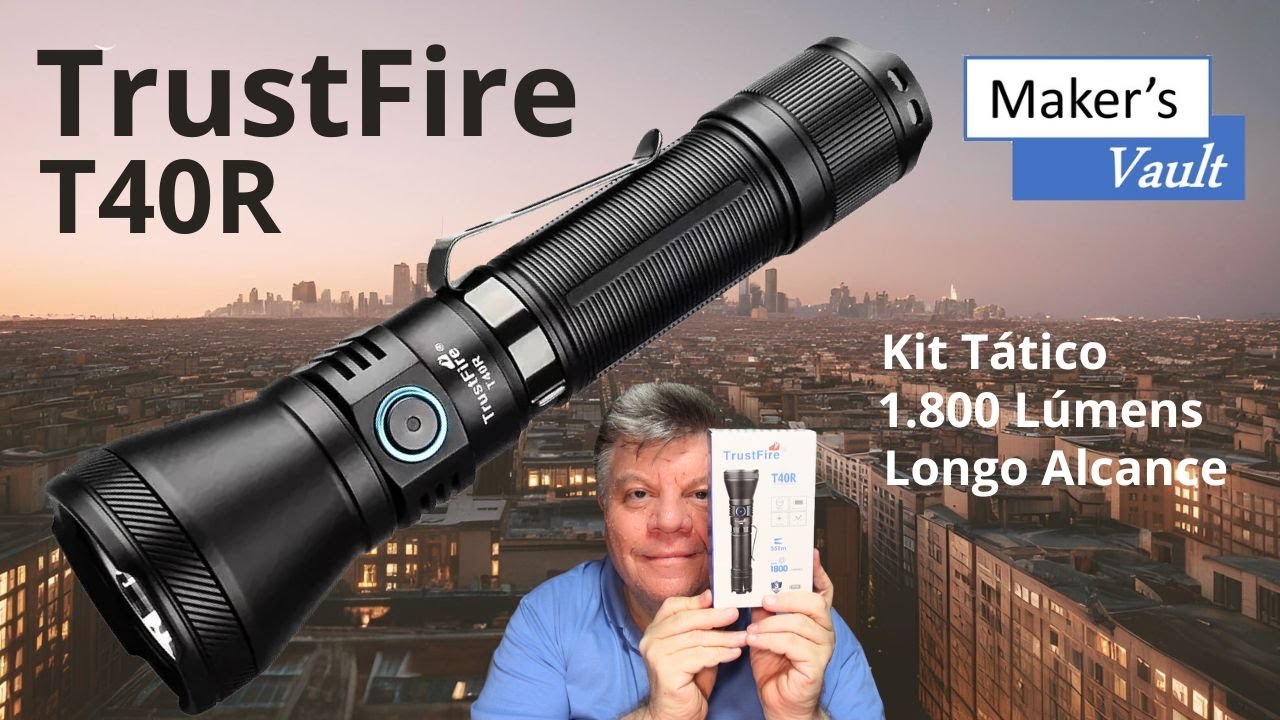 TrustFire T40R: Lanterna Tática com acessórios – 1.800 Lúmens e longo alcance