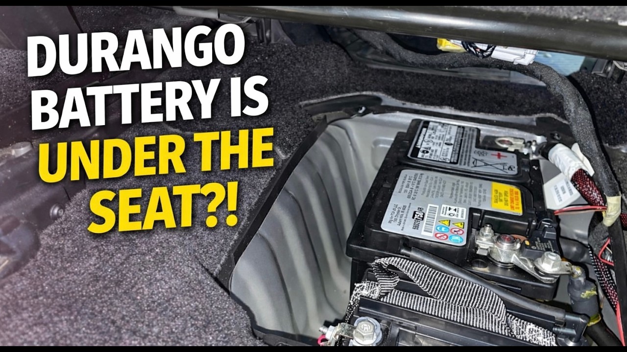 Dodge Durango Battery Replacement – Hidden Under Seat!