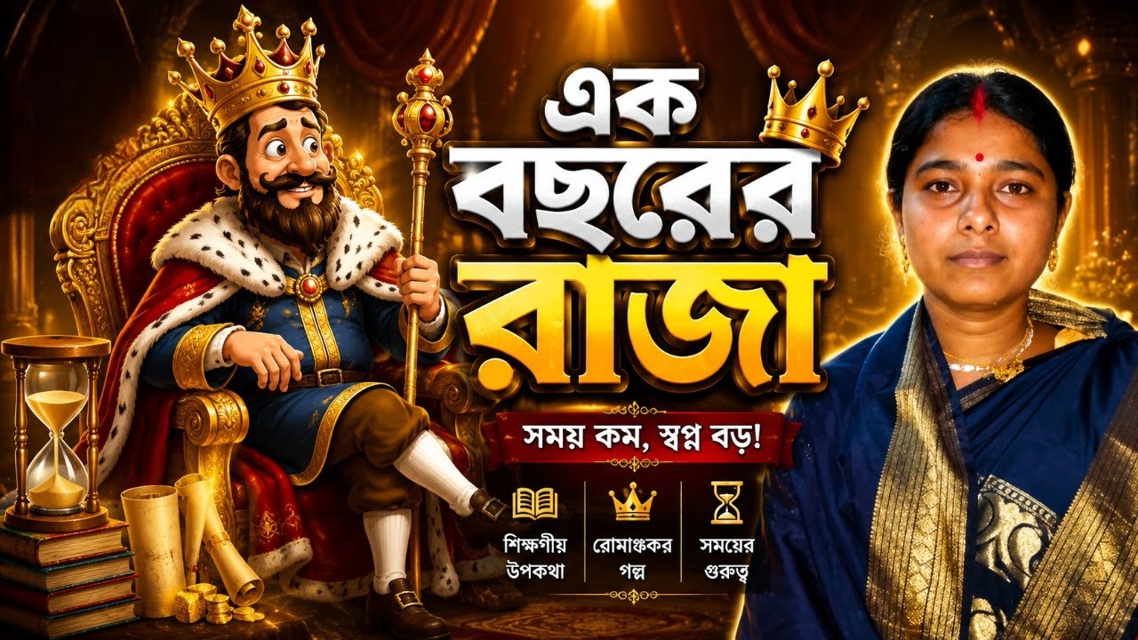 Ak Bochorer Raja || বাংলা গল্প || এক বছরের রাজা || Bangali story || Sukumar Roy