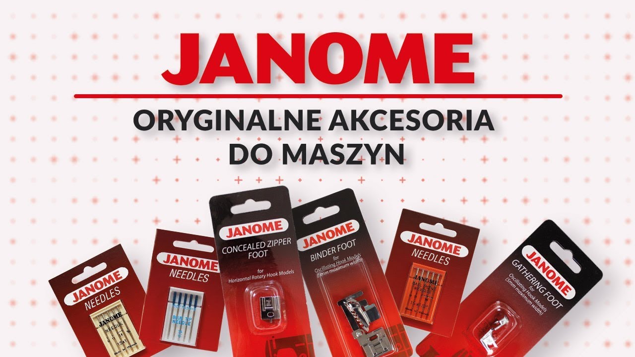 Szukasz stopek do maszyn do szycia, igieł lub akcesori&oacute;w krawieckich? Sprawdź ofertę marki Janome