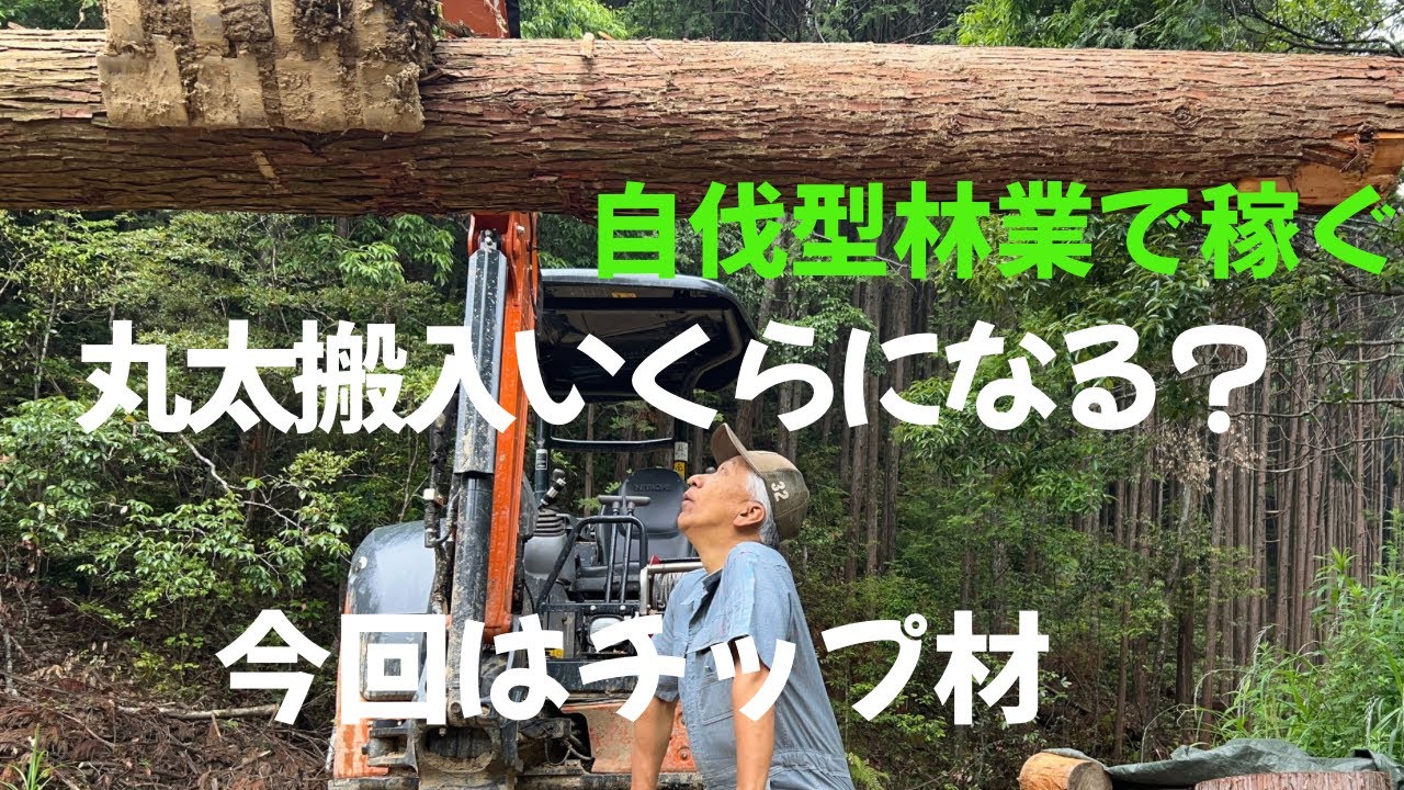 自伐型林業は、稼げます！最初から最後まで、ひとりでやるので、とっても気楽！