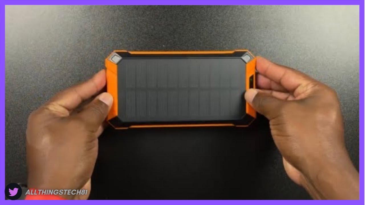 The Best Solar 36000mAH Power Bank with 4 Built In Cables (Yolosks)