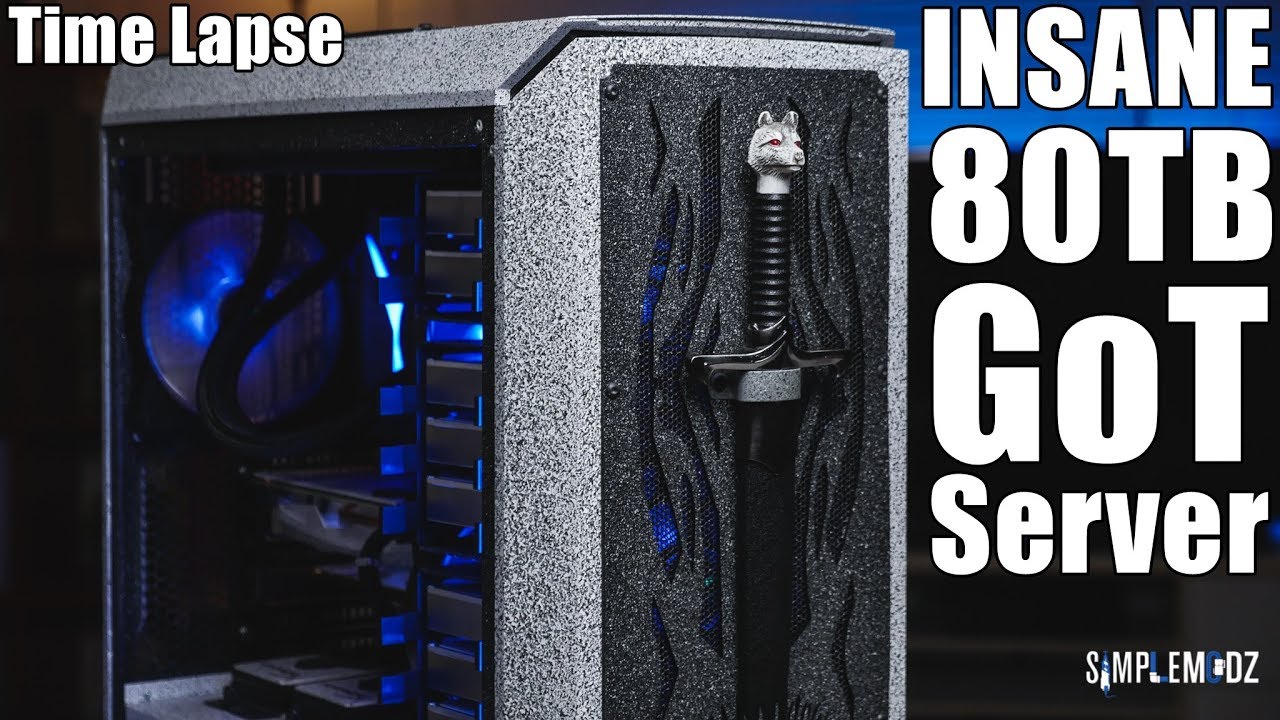 INSANE 80TB Game of Thrones Themed Custom Home Server PC!