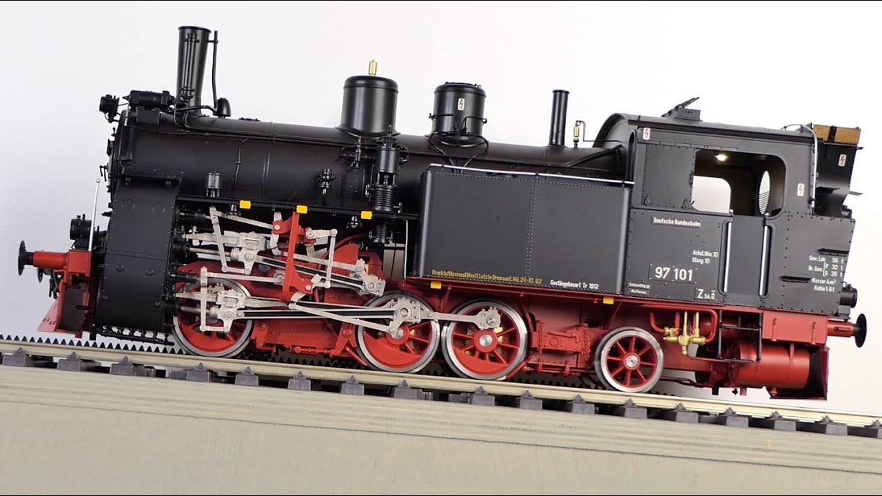 Preview Spur 1 Handmuster Zahnradbahn-Dampflok Baureihe 97.1 Fine Models - 1:32 Bayerische PtzL 3/4