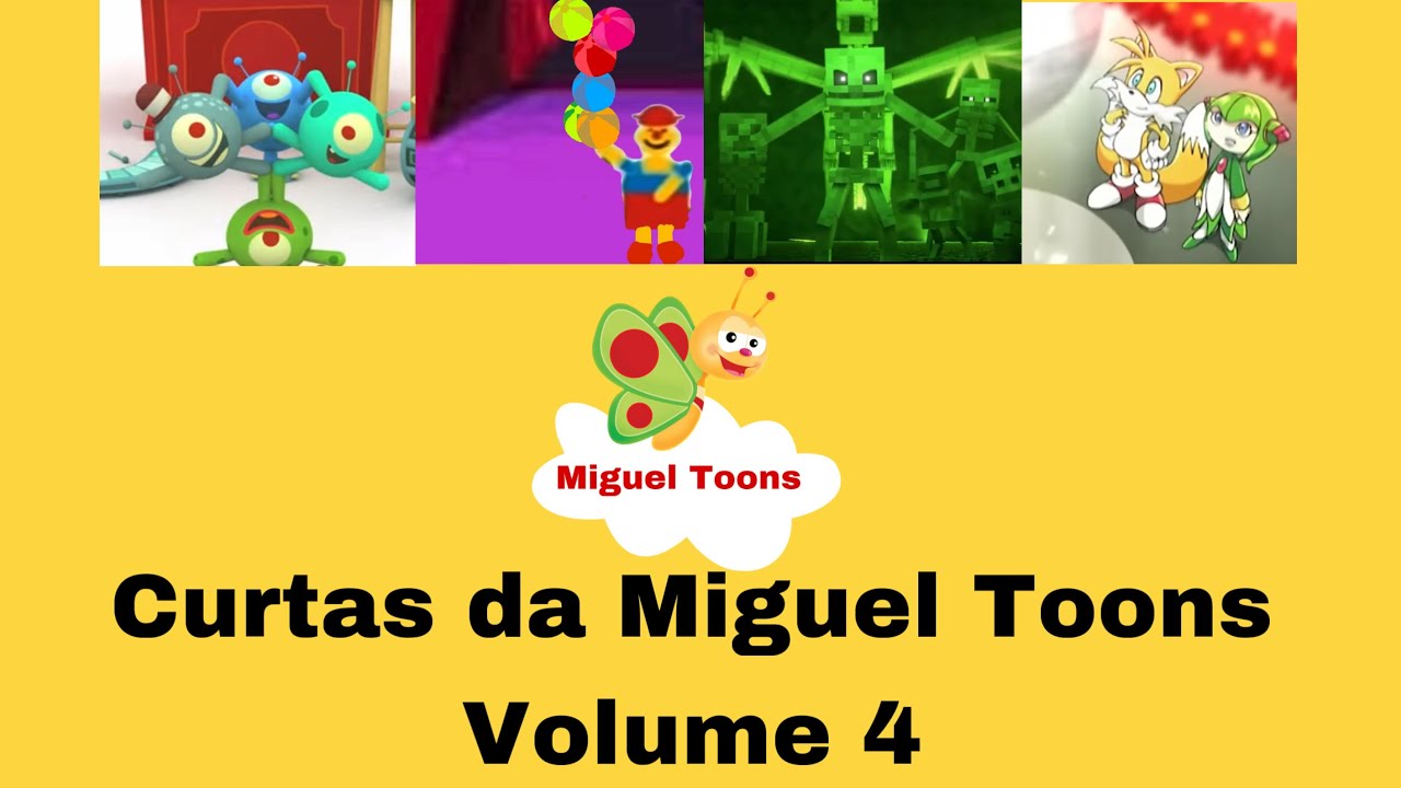 Menu Curtas Metragens da Miguel Toons Volume 4 (Versão Pixar Short Films Volume 1)