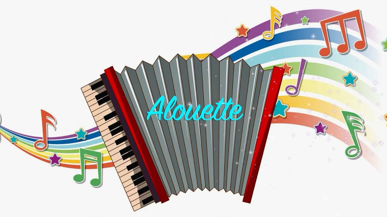 Alouette, Gentille Alouette - With Lyrics - Kids Songs - Nursery Rhymes  Music Videos for Children