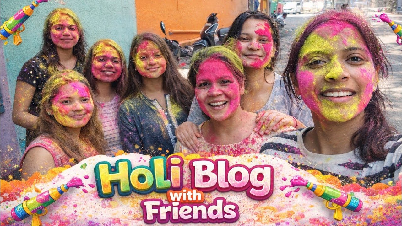 Crazy Holi with Friends || Holi Celebration 