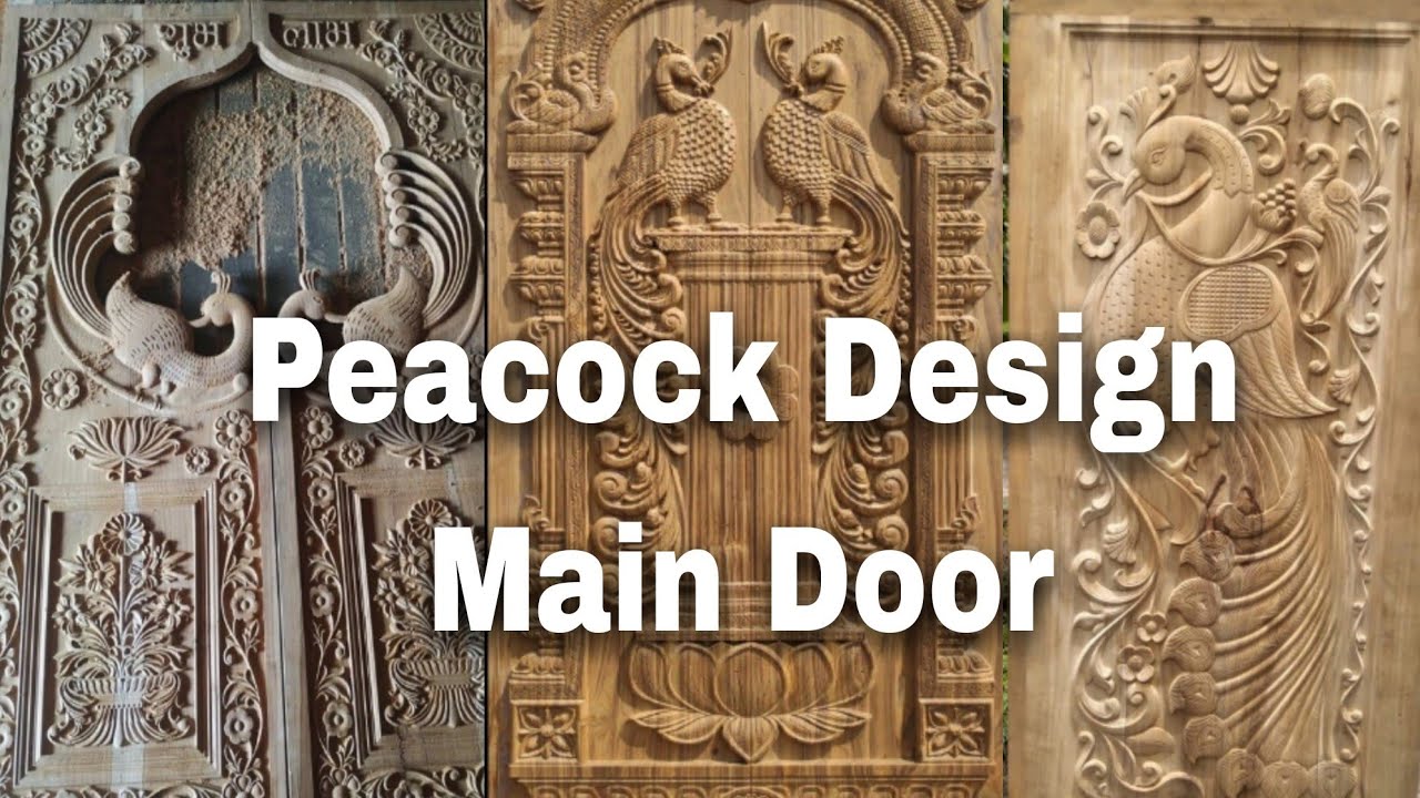Peacock design door || Main Door Design Mayur Design wood door || Entrance door || wood carving 2023