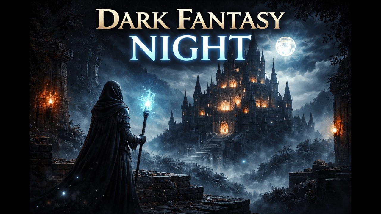 Dark Fantasy Night Ambient 🌙 Calm RPG Music for Sleep & Focus