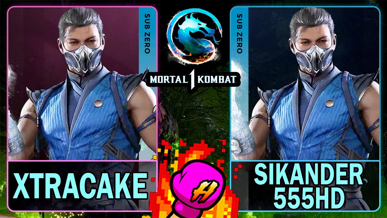 MK1 Xtracake (Саб-Зеро) VS Sikander555HD (Саб-Зеро)🥊Mortal Kombat 1🥊4K 60ᶠᵖˢ