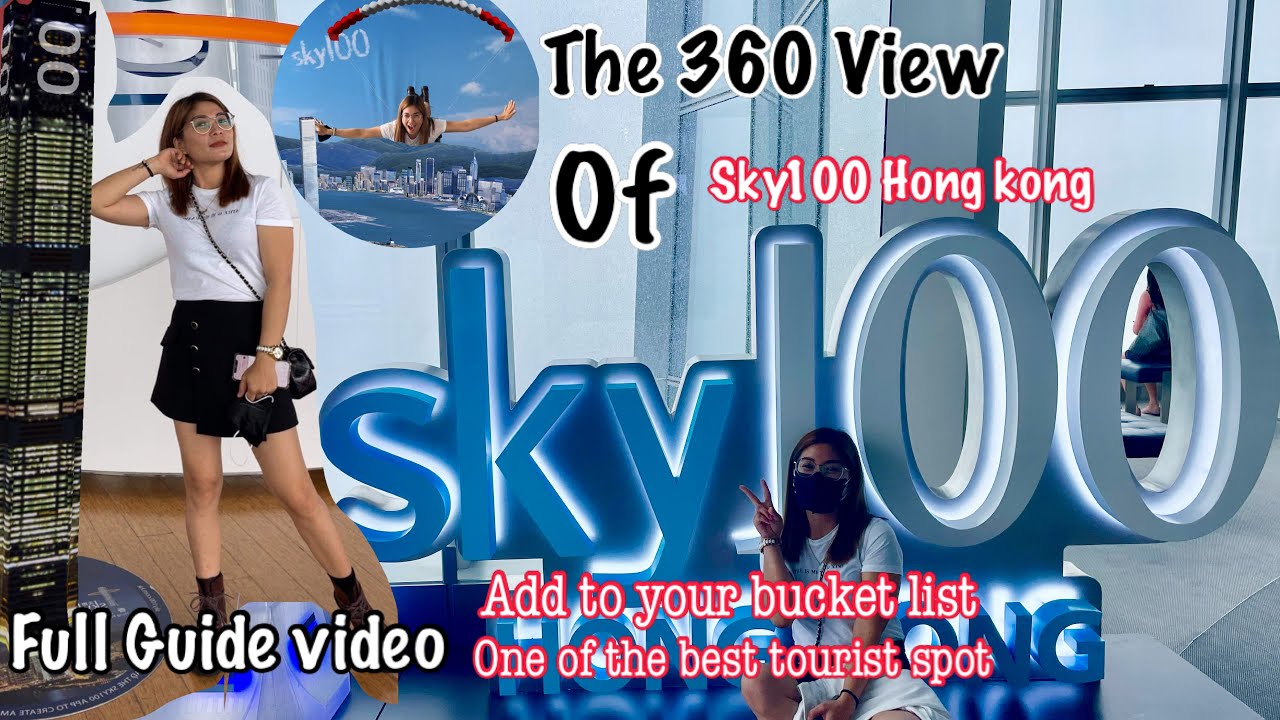 Sky100 Observation Deck| West Kowloon Hong kong|360-degree View| best tourist spot| Full guide Video