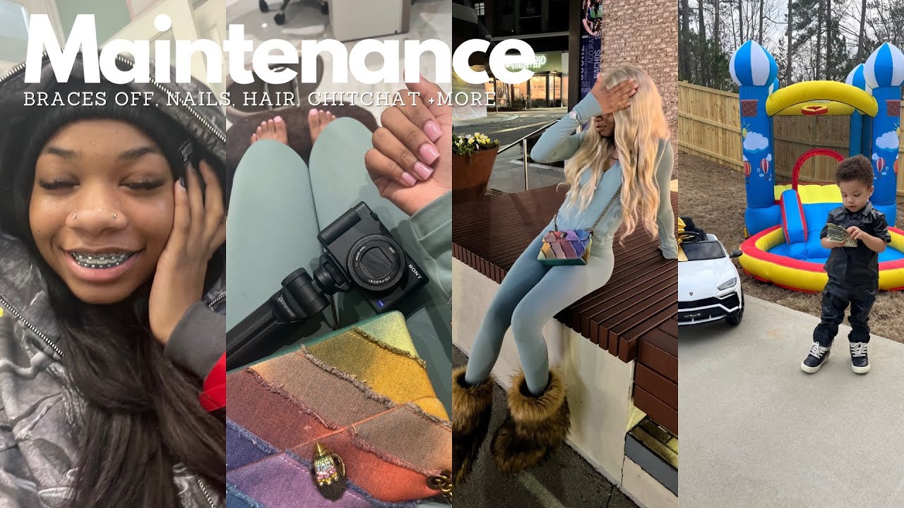 Maintenance Vlog| Went blonde, braces off, WHERE HAVE I BEEN?! Nails, lululemon, bday celebrations