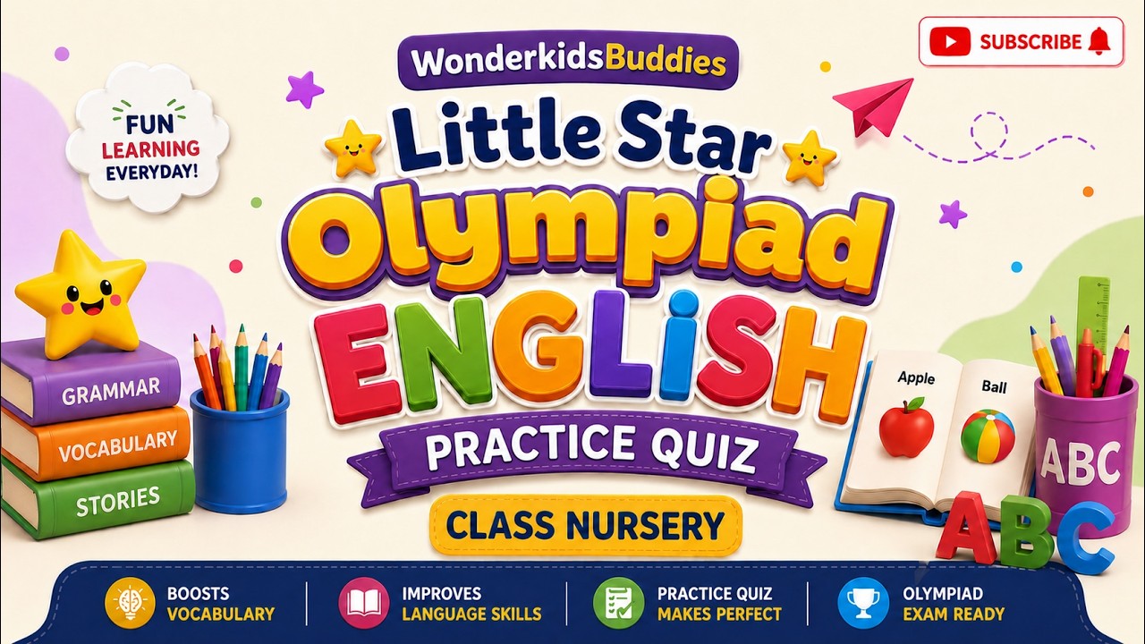 English Nursery Practice Questions Little Star Olympiad Silver Zone #olympiad #questionanswer