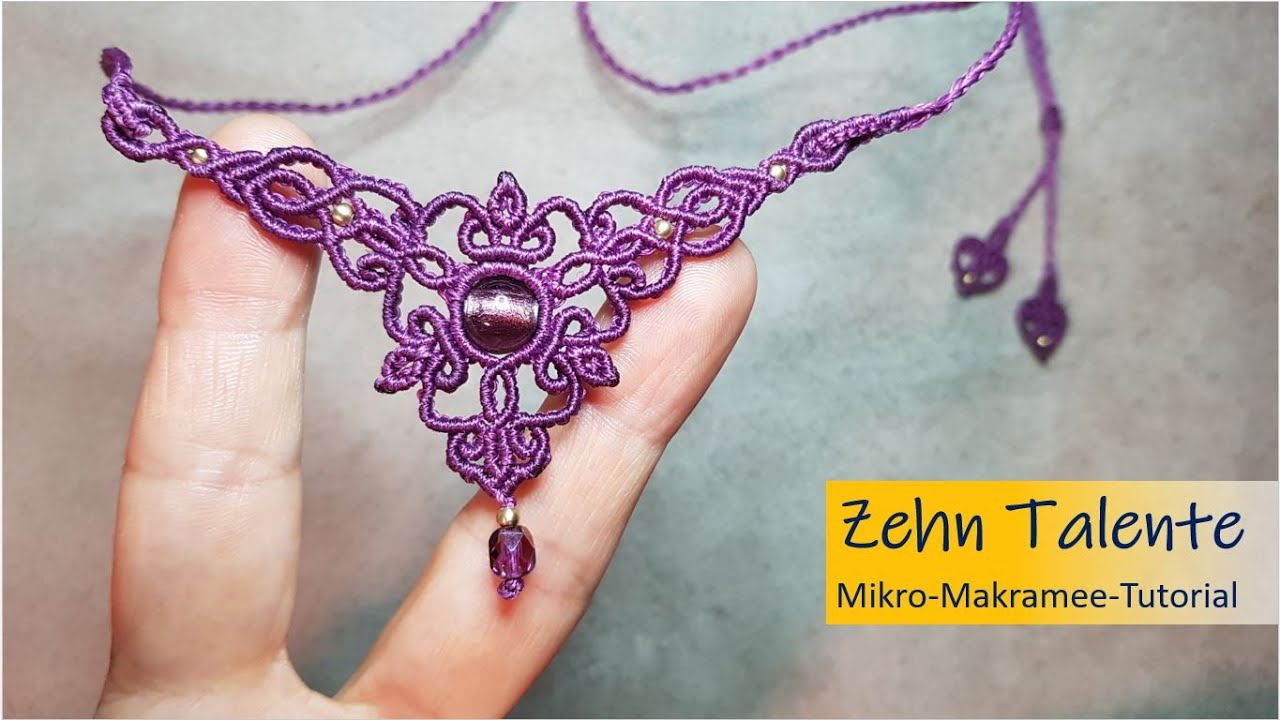 DIY macrame necklace Level 4; 06/2024