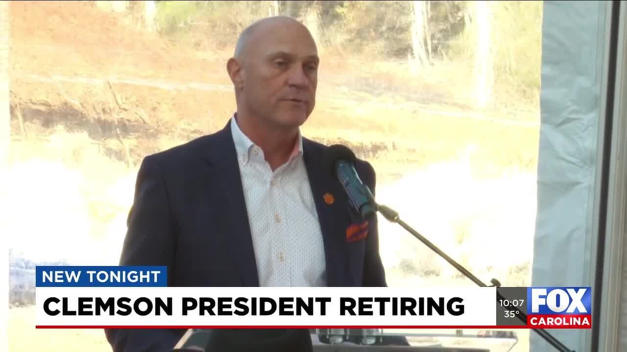 Clemson students react after president announces retirement