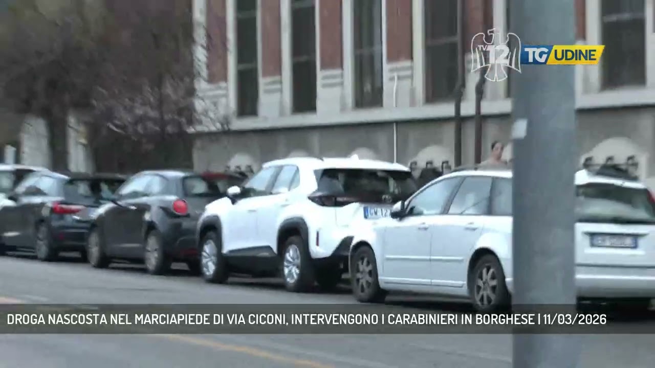 DROGA NASCOSTA NEL MARCIAPIEDE DI VIA CICONI, INTERVENGONO I CARABINIERI IN BORGHESE | 11/03/2026