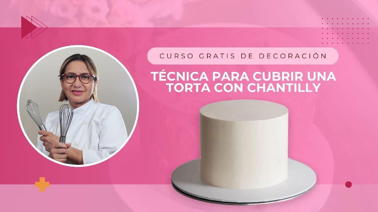 T&eacute;cnica para cubrir una torta con crema Chantilly