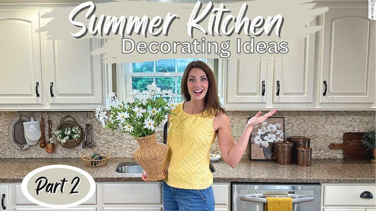 Summer Kitchen Refresh Clean + Decorate (part 2) | Summer Decorating Ideas