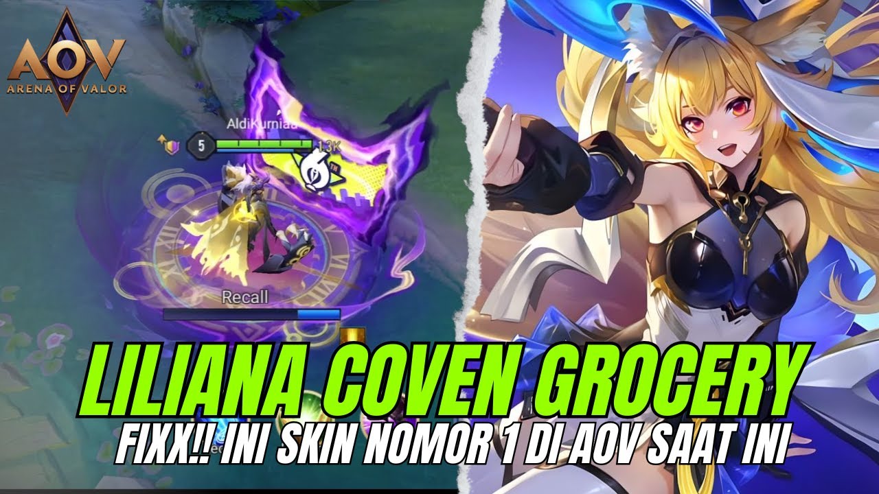 SKIN MEWAH DIVINE LILIANA INI DUA MODENYA BER EFEK SEMUA!! KEREN BANGET FIX TOP 1 SKIN AOV SAAT INI!