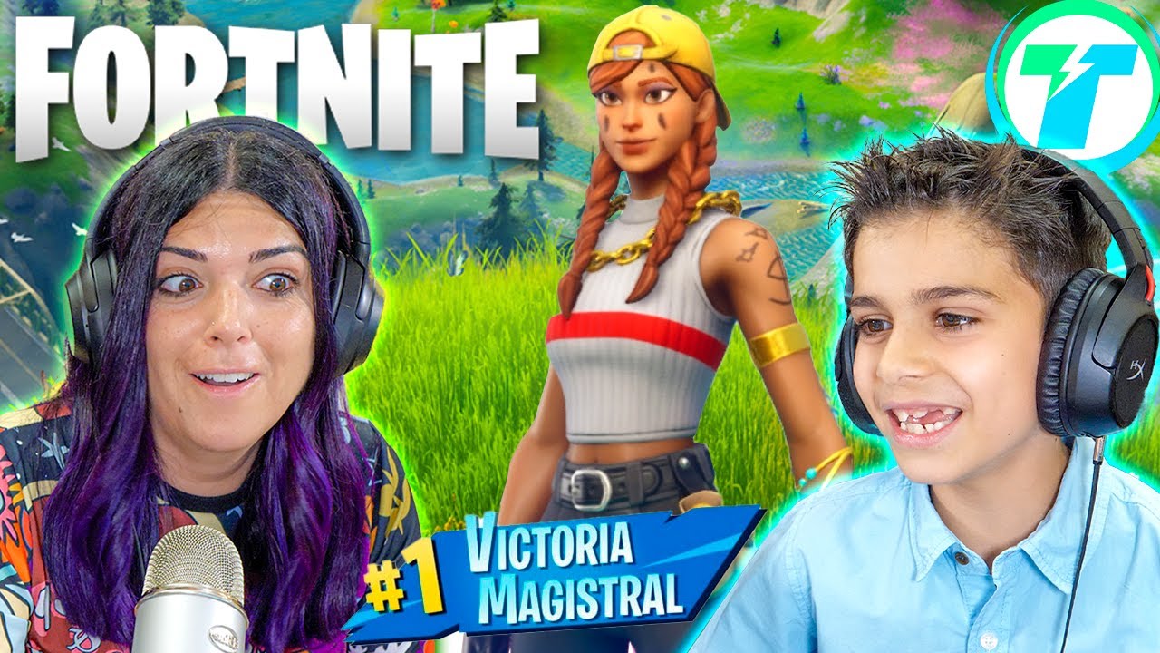 Mi MADRE juega a FORTNITE por primera vez... &iquest;Victoria magistral?