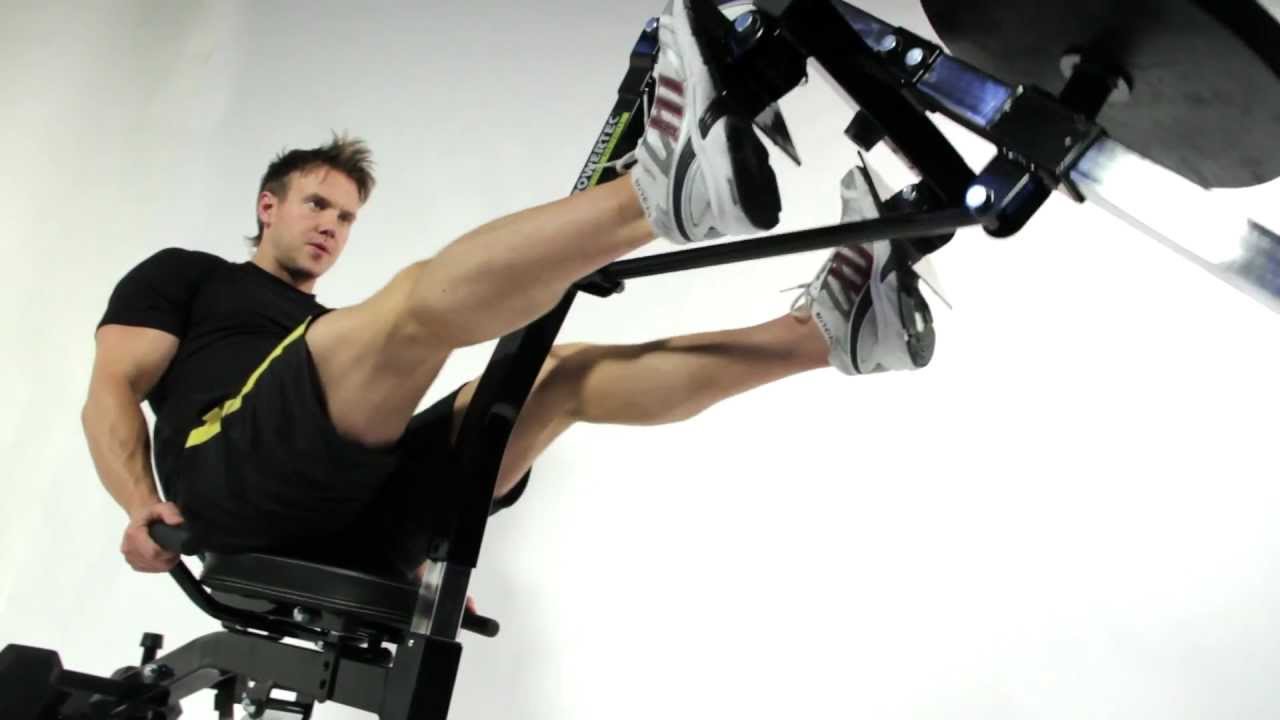 Bodybuilding - Rob Riches Legs & Abs Workout on the Powertec Utility Bench with Leg Press