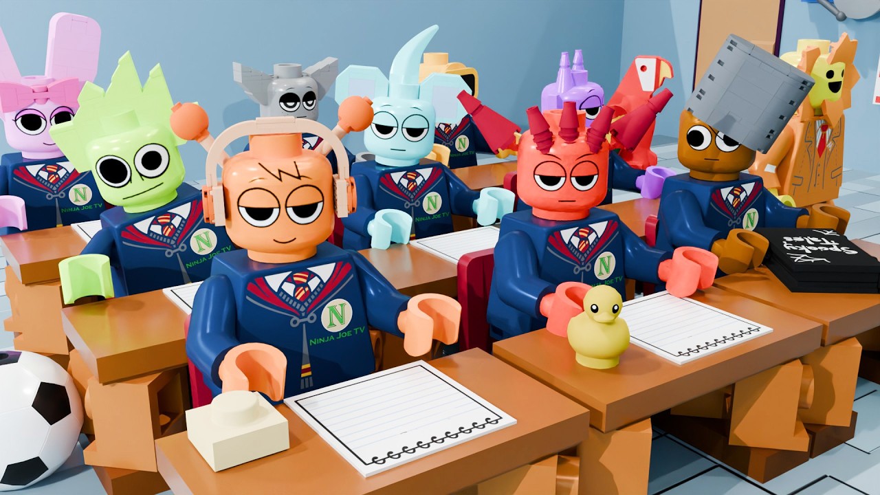 LEGO Sprunki Go to School