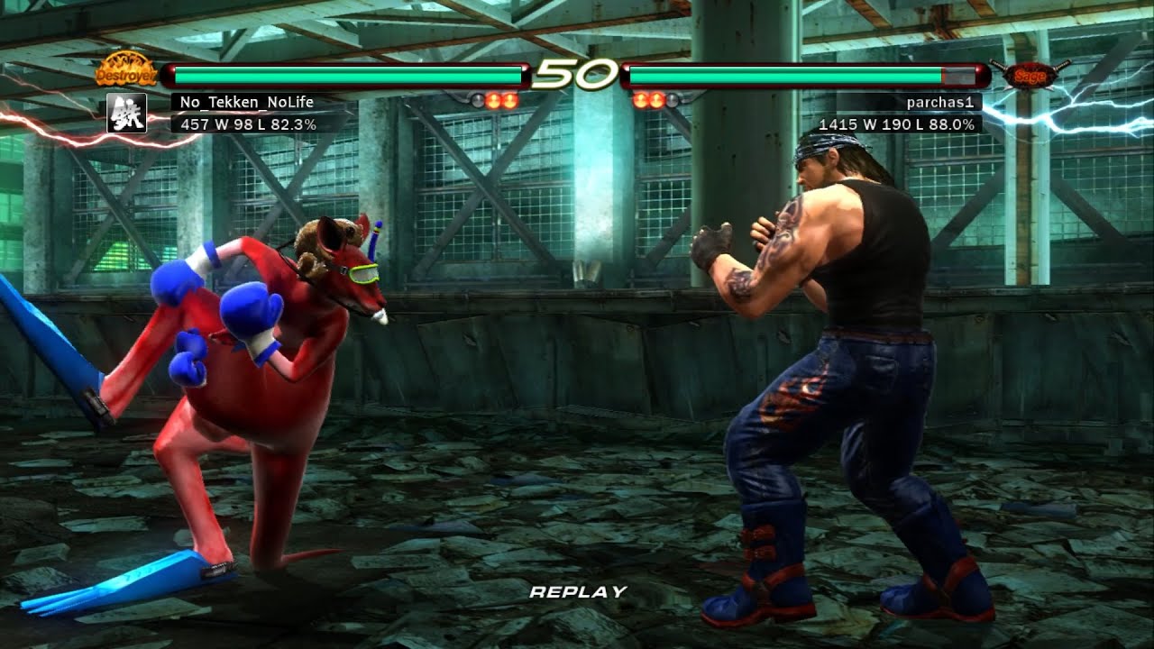 Tekken 6 Ranked Online - Roger Jr. (No_Tekken_NoLife) vs Paul (parchas1)