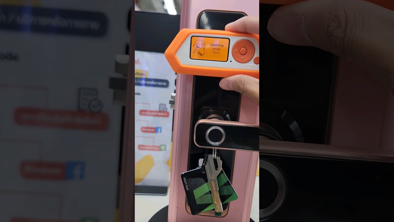 Flipper Zero hacking NFC Tag for security key