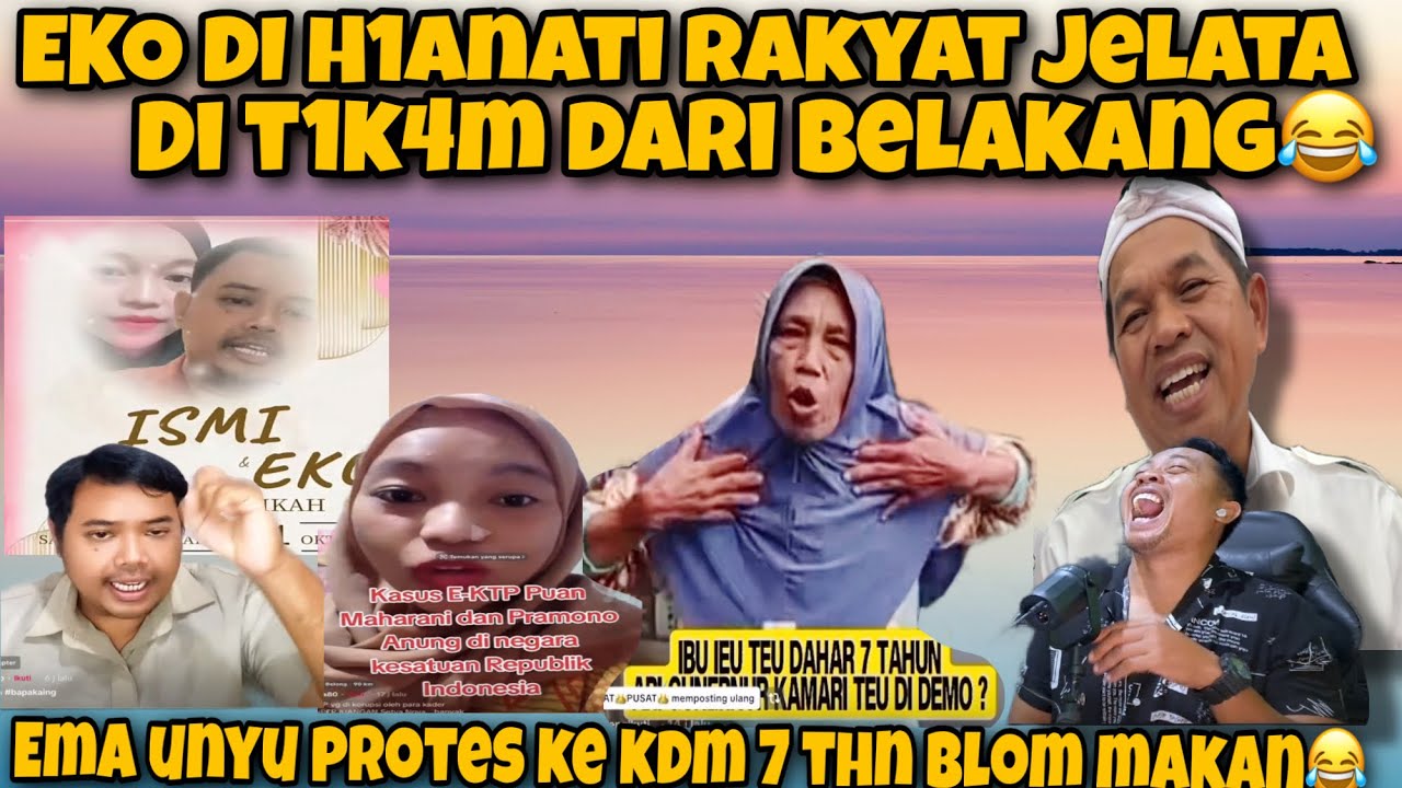BIKIN BENGEK‼️EKO DI HIANATI RAKYAT JELATA - EMA IROH NG4MUK KE KDM 7 THN BLOM MAKAN WKWK
