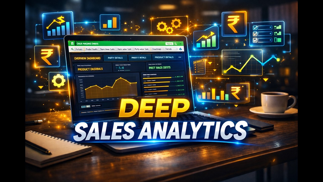 Ultimate Sales Analytics Dashboard in a Google Sheet | Deep Sales Analytics Dashboard