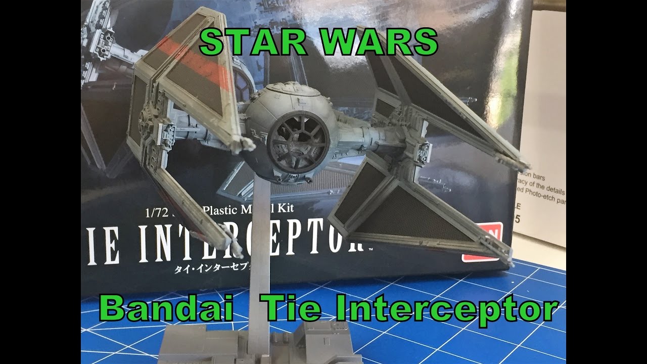 Building the Bandai 1/72 Star Wars Tie interceptor model