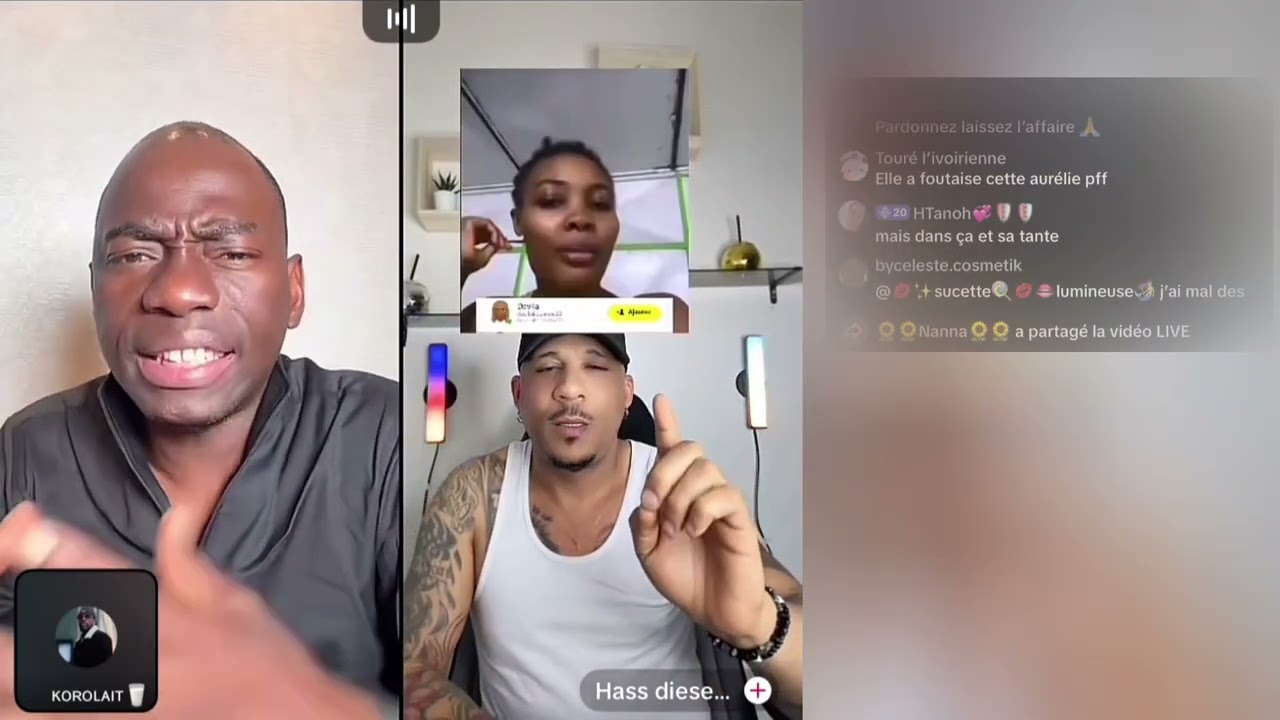 AURÉLIE VEUT GÀTÉ . MAKOSSO RÉCUPÈRE LE DOSSIER DANS LE LIVE AVEC HASS DIESEL