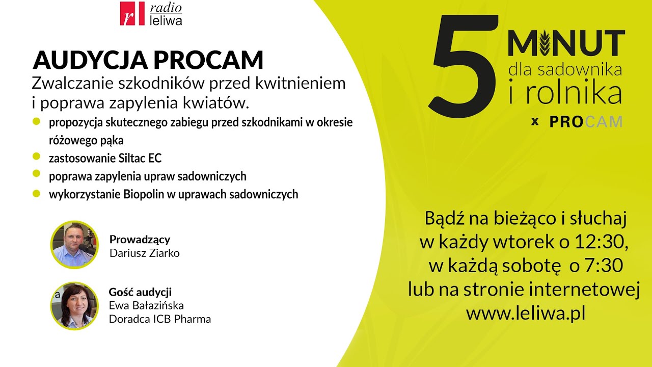 Zwalczanie szkodników przed kwitnieniem, poprawa zapylenia kwiatów - 5 minut dla sadownika i rolnika