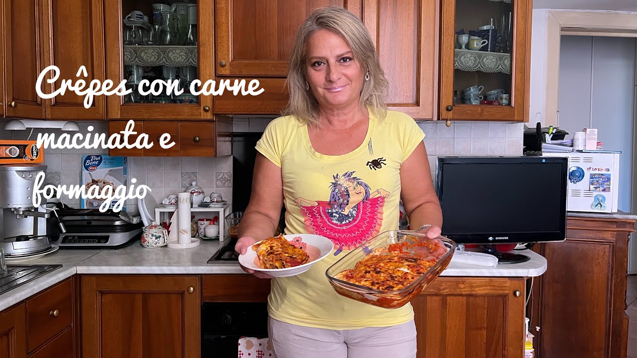 CRÊPES CON CARNE MACINATA E FORMAGGIO - Ricetta - In cucina con Liù