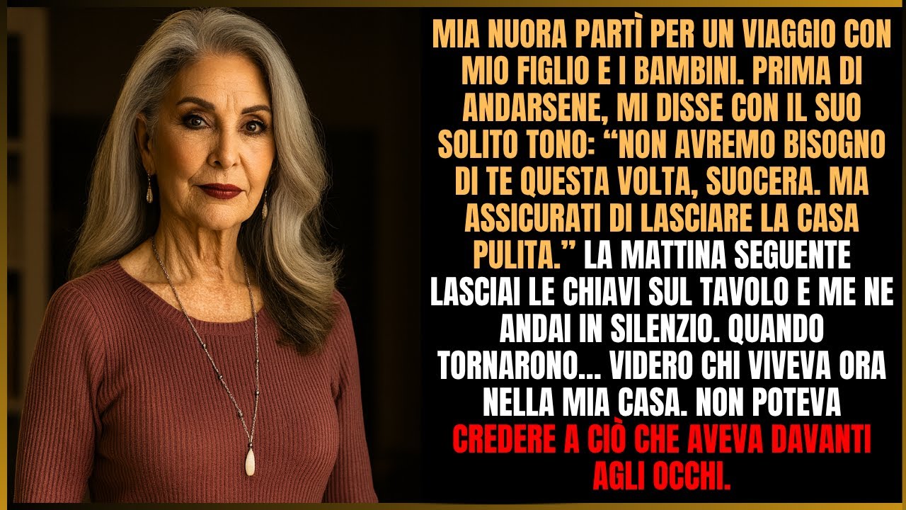 Mia nuora partì dicendo: “Lascia la casa pulita”… Al ritorno, ciò che vide la sconvolse.