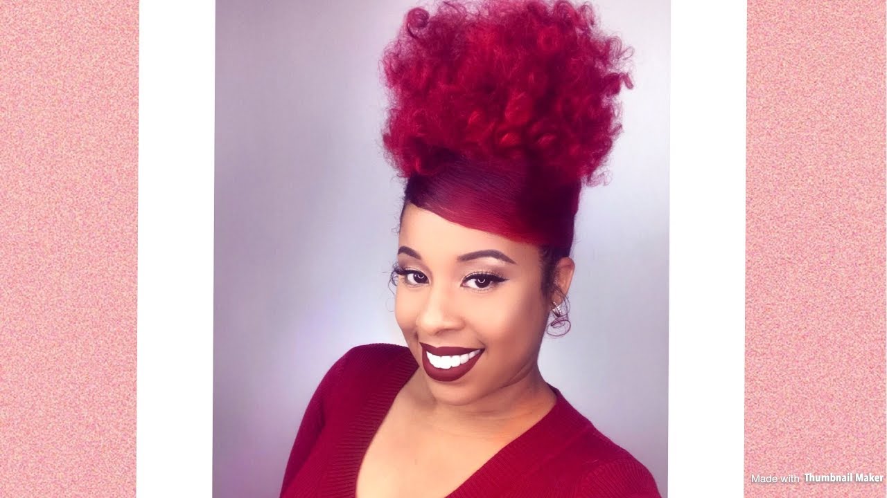 Big Curly Puff| With Swoop| Mielle Organics New setting spray!