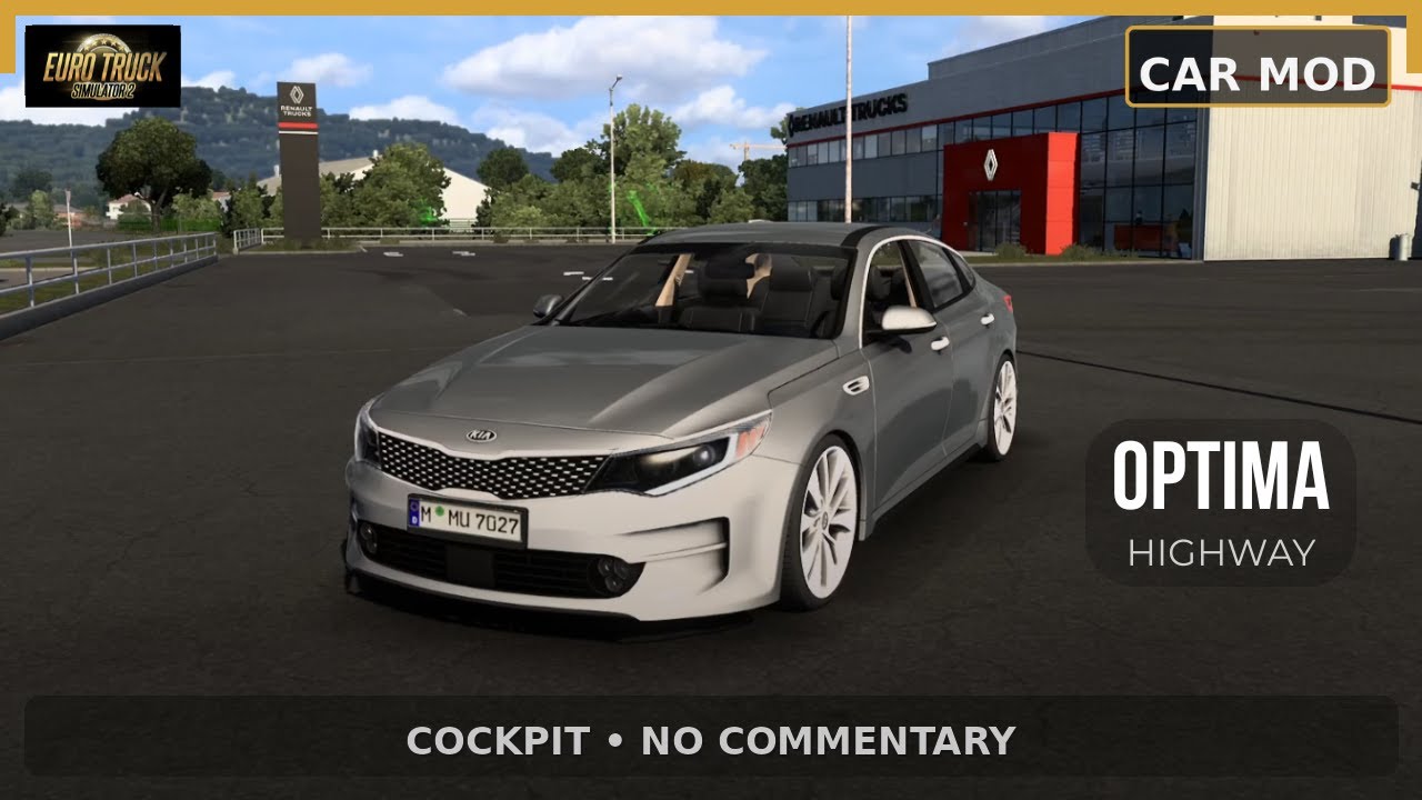 ETS2 Kia Optima Drive: Sofia to Istanbul (Sunny Autobahn) (Cockpit View • No Commentary)