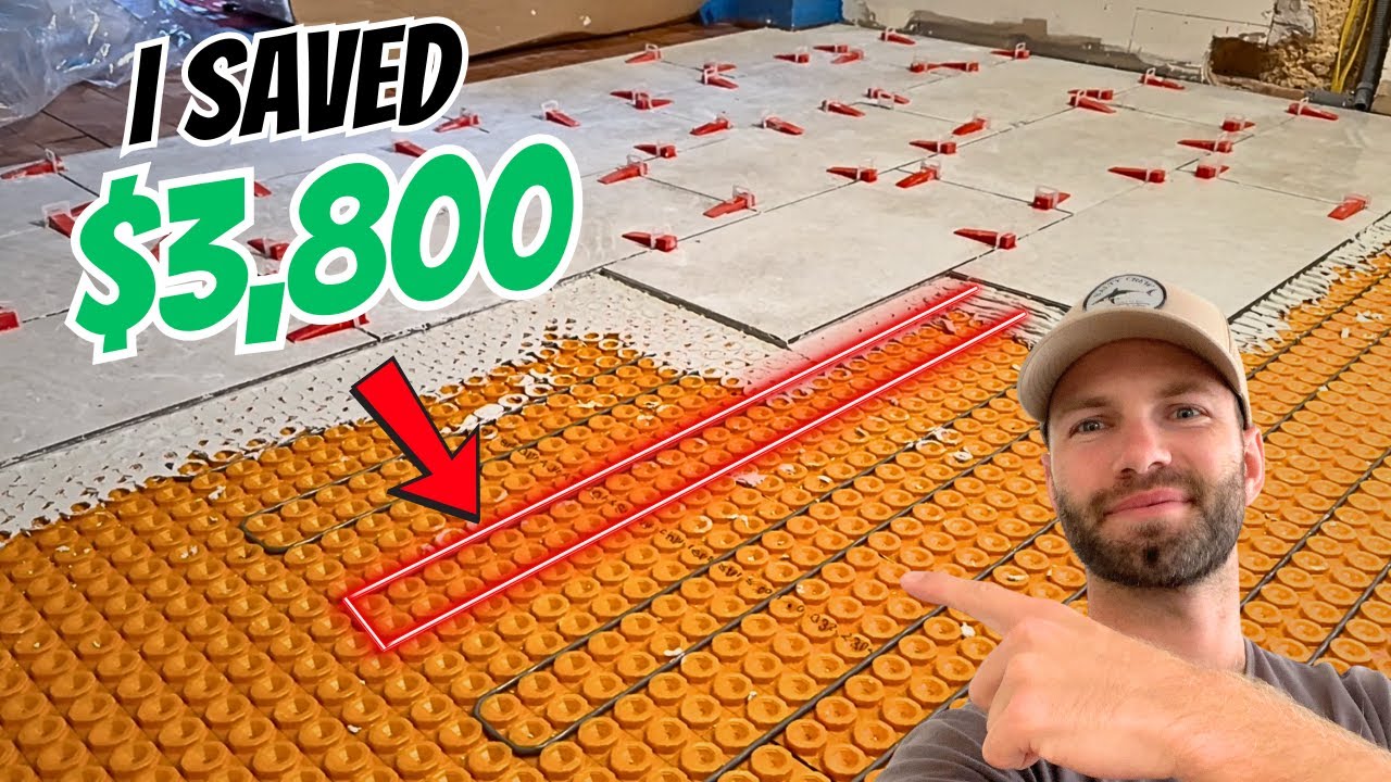 How to Install a Schluter Ditra Heat Tiled Floor (And Save a TON of Money doing it yourself!)