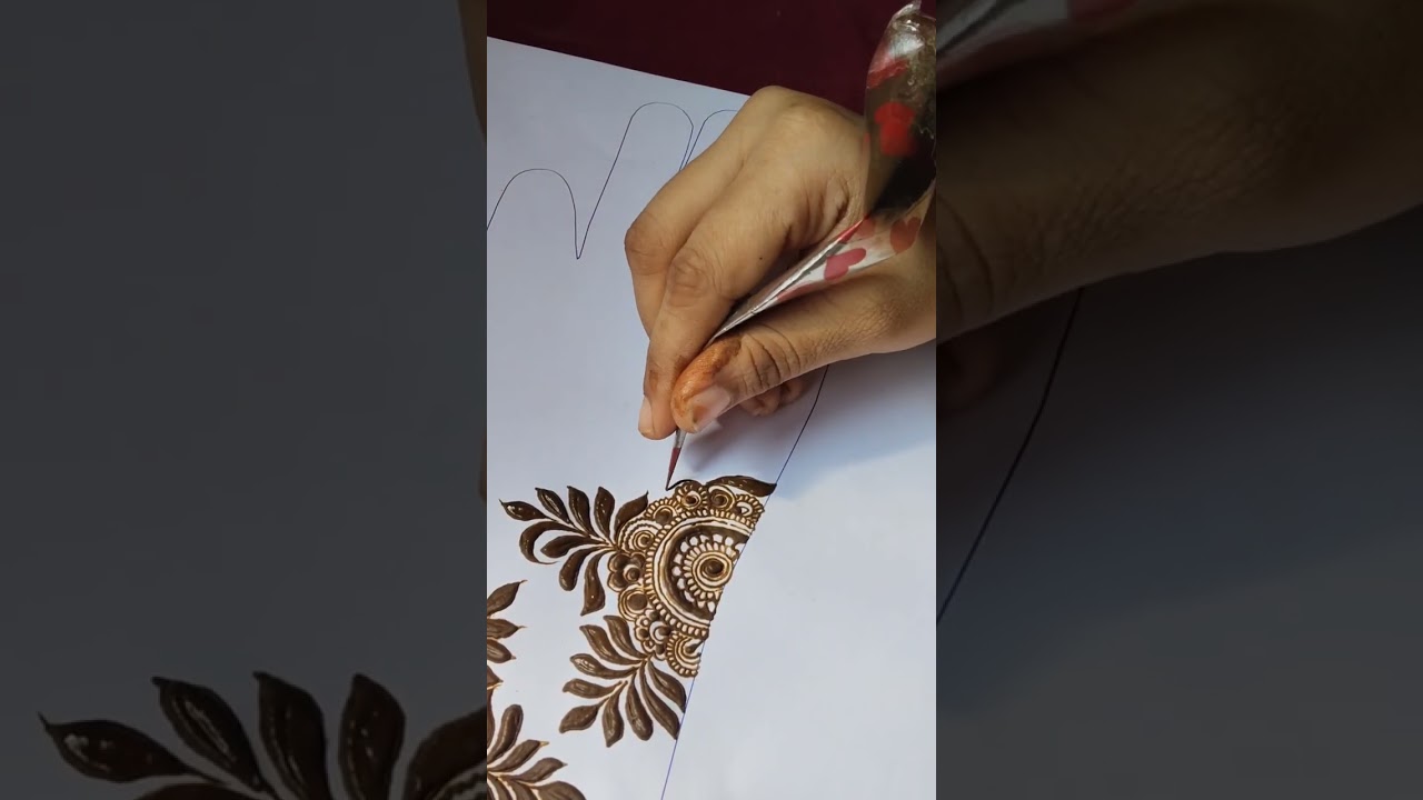 😍 Very Easy Leaf Mehndi Design | Simple Mehndi Design Step by Step