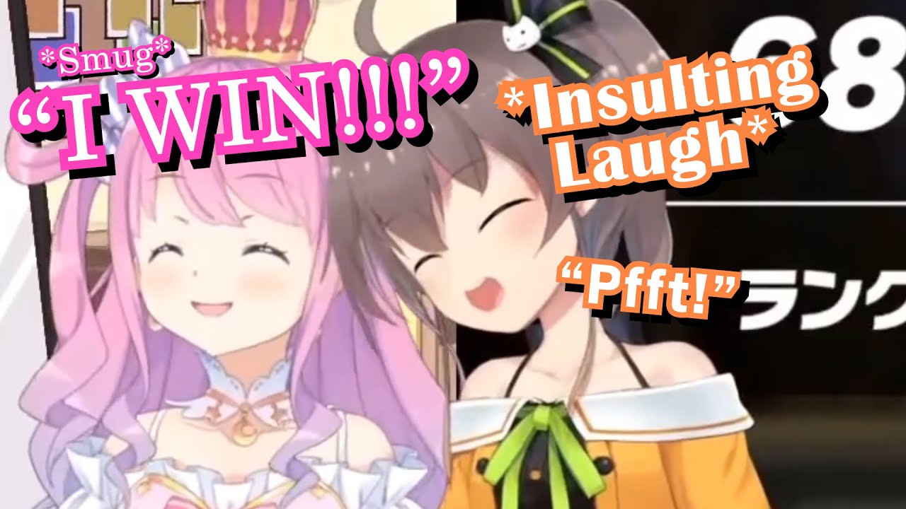 Smug Luna Thought She's Gonna Win, Matsuri:【Hololive | Natsuiro Matsuri  x Himemori Luna】