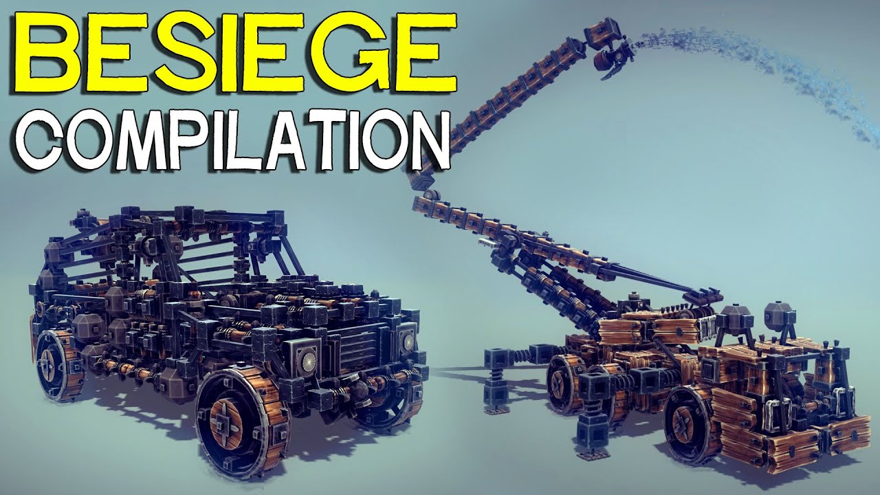 ►Besiege Compilation - Awesome Firetrucks and cars